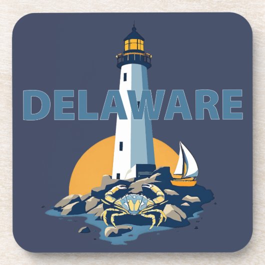 Delaware, Verenigde Staten Bier Onderzetter (Voorkant)