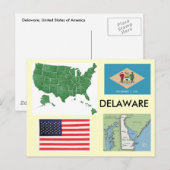Delaware, Verenigde Staten Briefkaart (Voorkant / Achterkant)