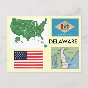 Delaware, Verenigde Staten Briefkaart