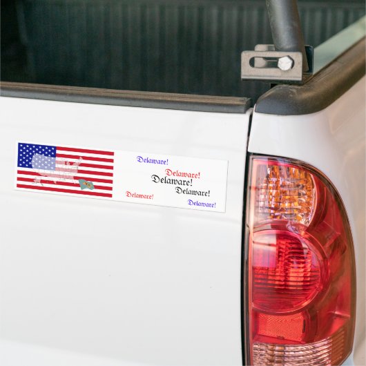 Delaware, Verenigde Staten Bumpersticker (Op Truck)