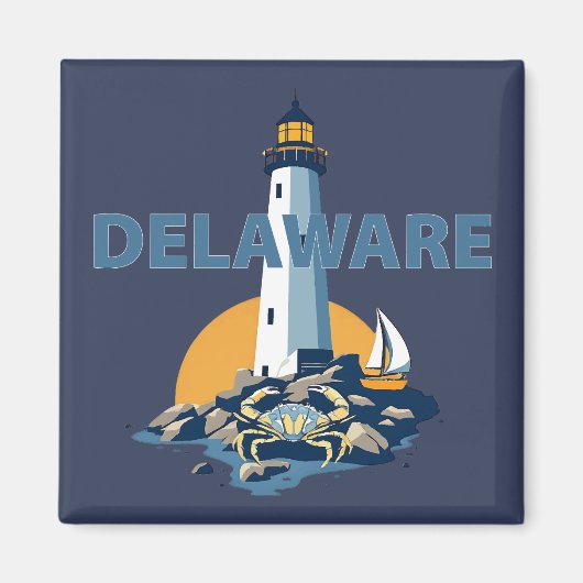 Delaware, Verenigde Staten Magneet (Voorkant)