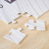 Delaware Verenigde Staten Retro State Kaart Veren Legpuzzel (Zijkant)