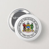 Delaware, Verenigde Staten Ronde Button 5,7 Cm (Voorkant /achterkant)