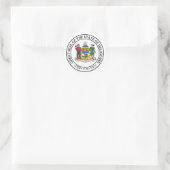 Delaware, Verenigde Staten Ronde Sticker (Tas)