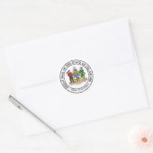 Delaware, Verenigde Staten Ronde Sticker (Envelop)