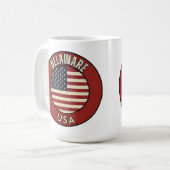 Delaware Verenigde Staten van Amerika Koffiemok (Voorkant links)