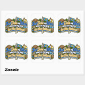 Delaware vierkante sticker (Vel)