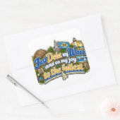 Delaware vierkante sticker (Envelop)