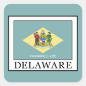 Delaware Vierkante Sticker (Voorkant)