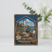 Delaware Vintage Reis Briefkaart (Staand voorkant)