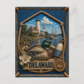 Delaware Vintage Reis Briefkaart (Voorkant)