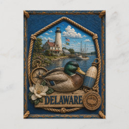 Delaware Vintage Reis Briefkaart