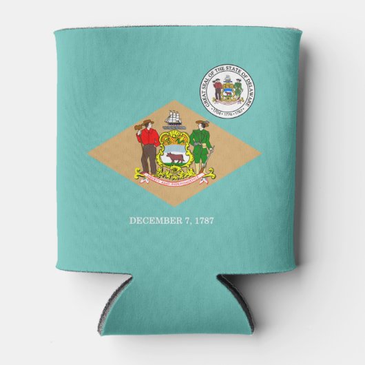 Delaware vlag blikjeskoeler (Voorkant)