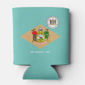 Delaware vlag blikjeskoeler (Achterkant)