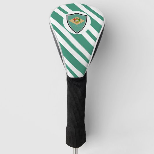 Delaware vlag golfheadcover (Voorkant)