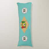 Delaware vlag lichaamskussen (Voorkant Verticaal)