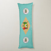 Delaware vlag lichaamskussen (Achterkant (Verticaal))