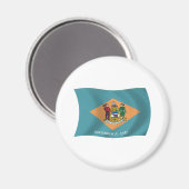 Delaware Vlag Magneet (Voorkant / Achterkant)