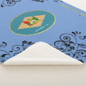 Delaware vlag sherpa deken (3/4)