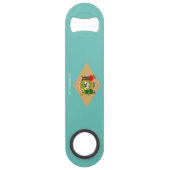 Delaware vlag speed flessenopener (Achterkant)