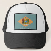 Delaware vlag trucker pet (Voorkant)