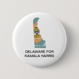 DELAWARE voor Kamala Harris 2024 Button