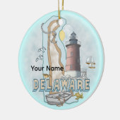 Delaware Vuurtoren Keramisch Ornament (Links)