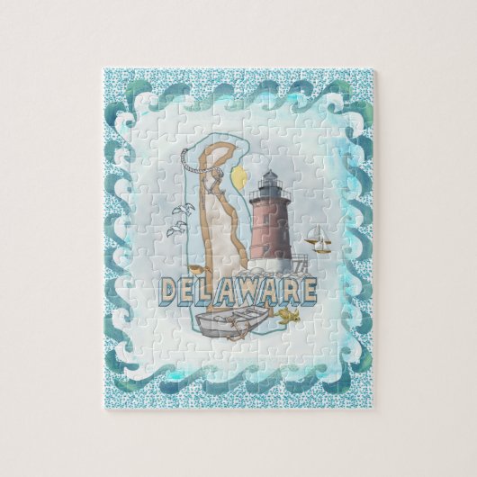 Delaware Vuurtoren Legpuzzel (Verticaal)