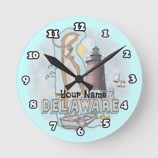 Delaware Vuurtoren Ronde Klok (Voorkant)