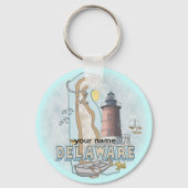 Delaware-vuurtoren-sleutelhanger Sleutelhanger (Voorkant)