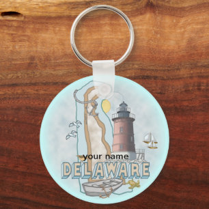 Delaware-vuurtoren-sleutelhanger Sleutelhanger