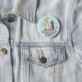 Delaware Vuurtoren speld knop  Ronde Button 5,7 Cm (In situ)