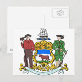 Delaware Wapenstilte Briefkaart (Voorkant / Achterkant)