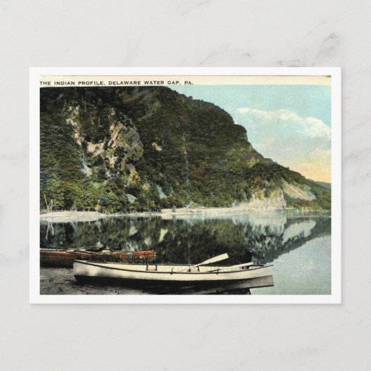 Delaware Water Gap, het Indische profiel 1924 Briefkaart (Voorkant)