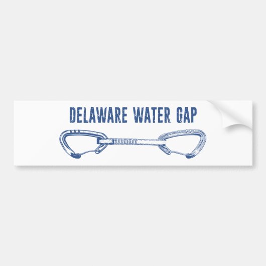 Delaware Water Gap Klimmen Quickdraw Bumpersticker (Voorkant)