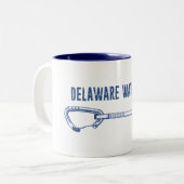 Delaware Water Gap Klimmen Quickdraw Tweekleurige Koffiemok (Voorkant links)