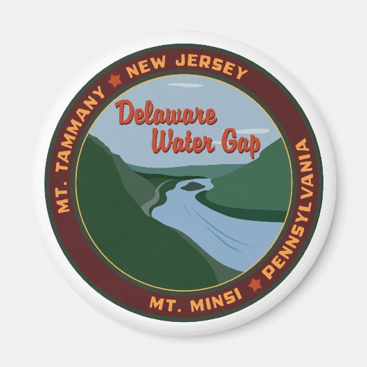 Delaware Water Gap - Magnet (Voorkant)