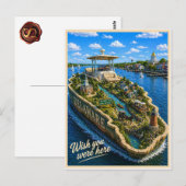Delaware | Wish You Were Here | State Serie Briefkaart (Voorkant / Achterkant)