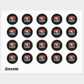 Delaware Zeekust Delaware Surfen Surfer  Ronde Sticker (Vel)