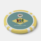Delawarean Flag & Seal, Delaware Poker Chips (Enkel)