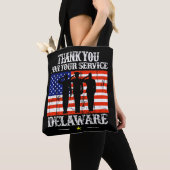 Delawareans USA Amerika Verenigde Staten Canvas ta Tote Bag (Dichtbij)
