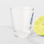 Delaware's eigen borrelglas shot glas (Links)