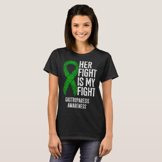 Delayed Gastric Emptying Her Fight Is My Fight Gas T-shirt (Voorkant volledig)