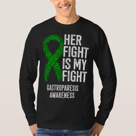 Delayed Gastric Emptying Her Fight Is My Fight Gas T-shirt (Voorkant)