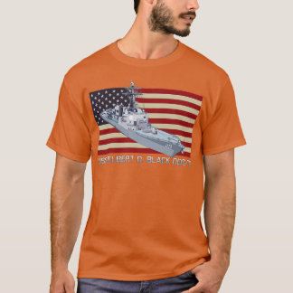Delbert D Black DDG119 Destroyer Ship Diagram USA T-shirt