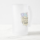 Delco bazaar van alle landen matglas bierpul (Voorkant rechts)