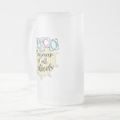 Delco bazaar van alle landen matglas bierpul (Voorkant links)