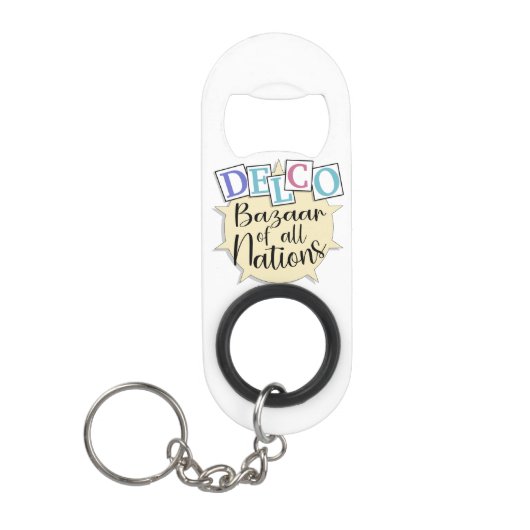 Delco bazaar van alle landen mini flessenopener (Voorkant)