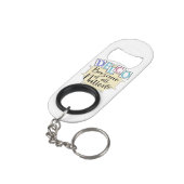 Delco bazaar van alle landen mini flessenopener (Achterkant Gekanteld)