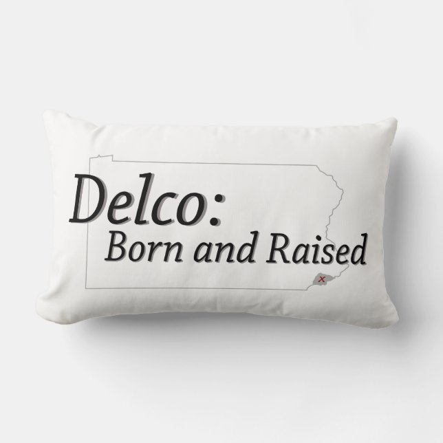 Delco Born en Raised Kussen (Voorkant)